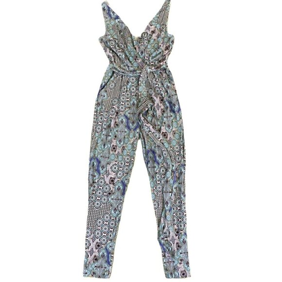 Elevenses by Anthropologie Sleeveless Print Jumpsuit - NWT - Picture 1 of 7